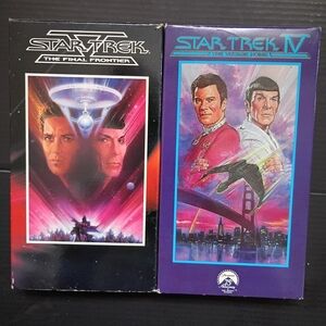 Star Trek IV: The Final Frontier and V: The Voyage Home VHS Bundle